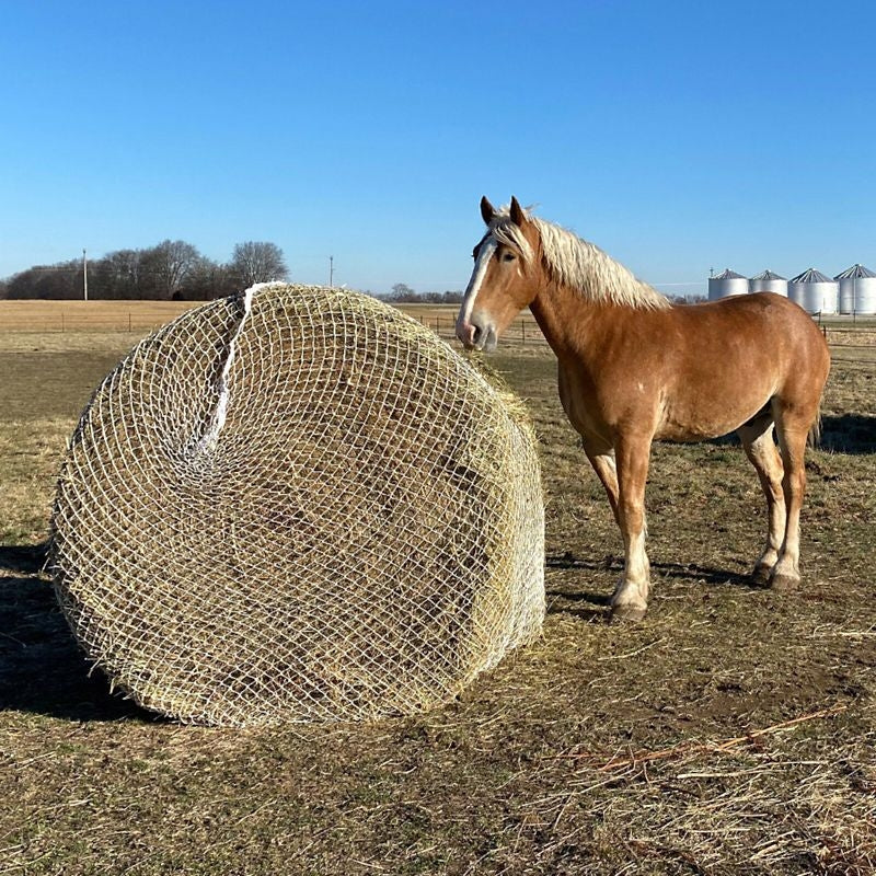 Tough1 6x6 Twisted Cord Round Bale Hay Net