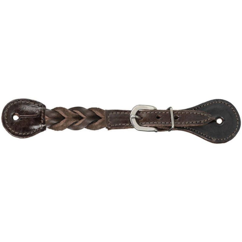 Royal King Braided Leather Spur Straps