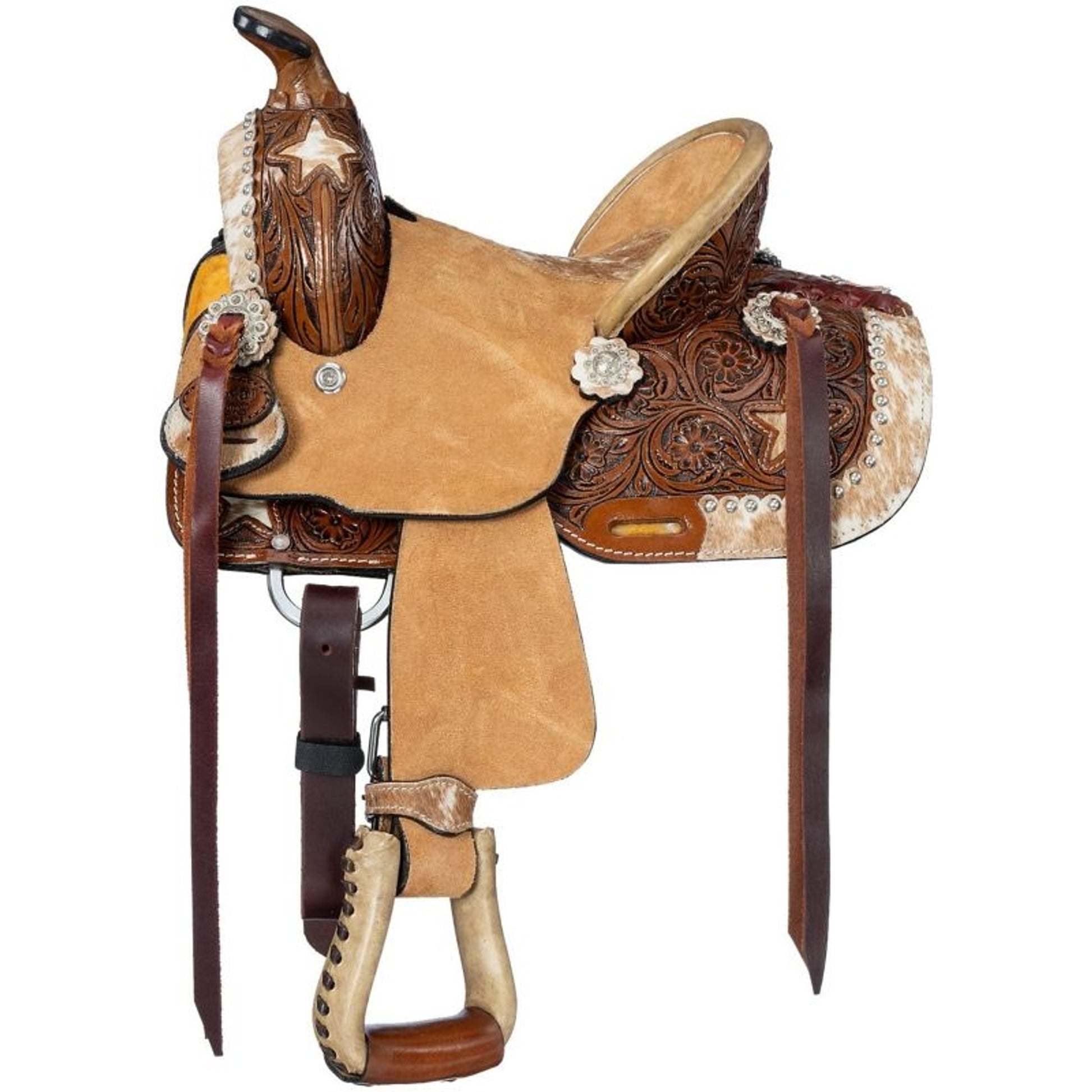 Silver Royal 8in Mini Marshal Barrel Saddle