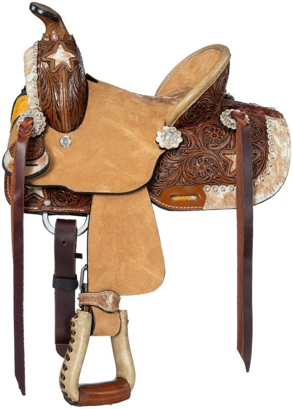 Silver Royal 8in Mini Marshal Barrel Saddle