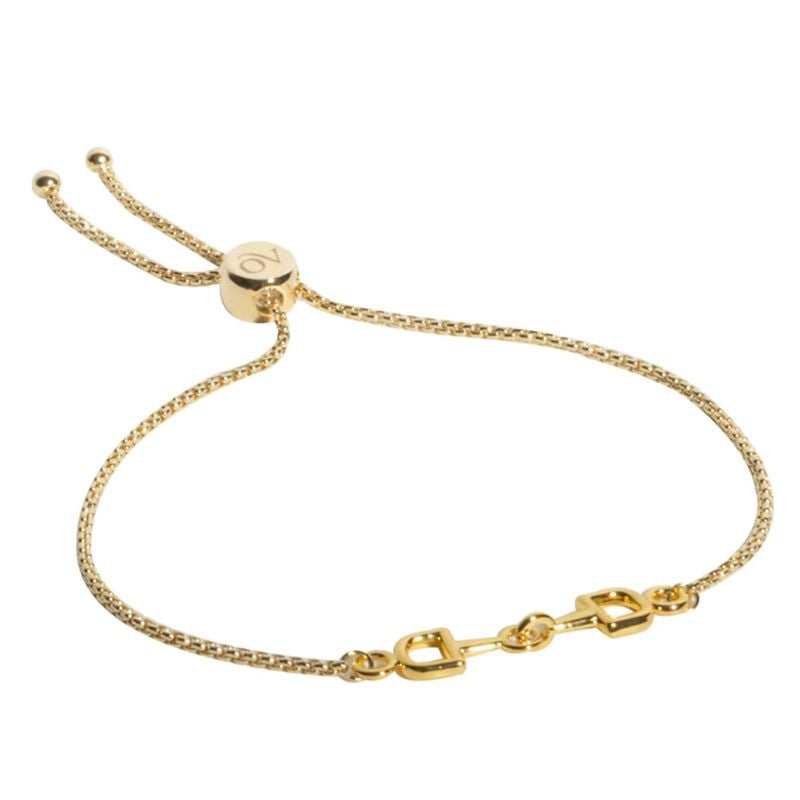 Ovation Gold Bit Bracelet Brass With Gold Plating