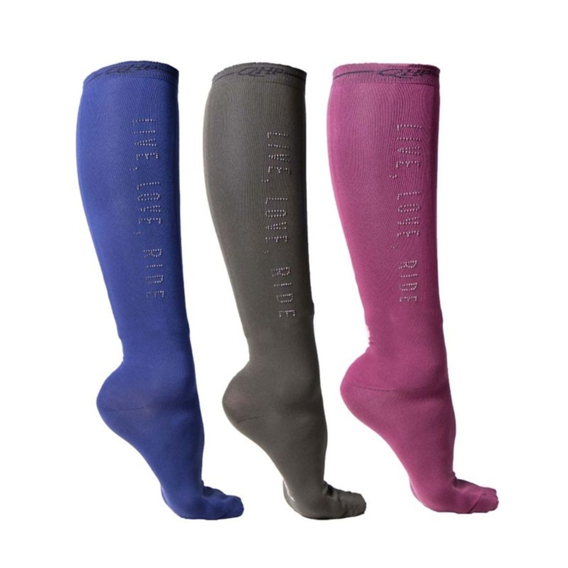 QHP Ladies Astana Knee Stockings 3Pk