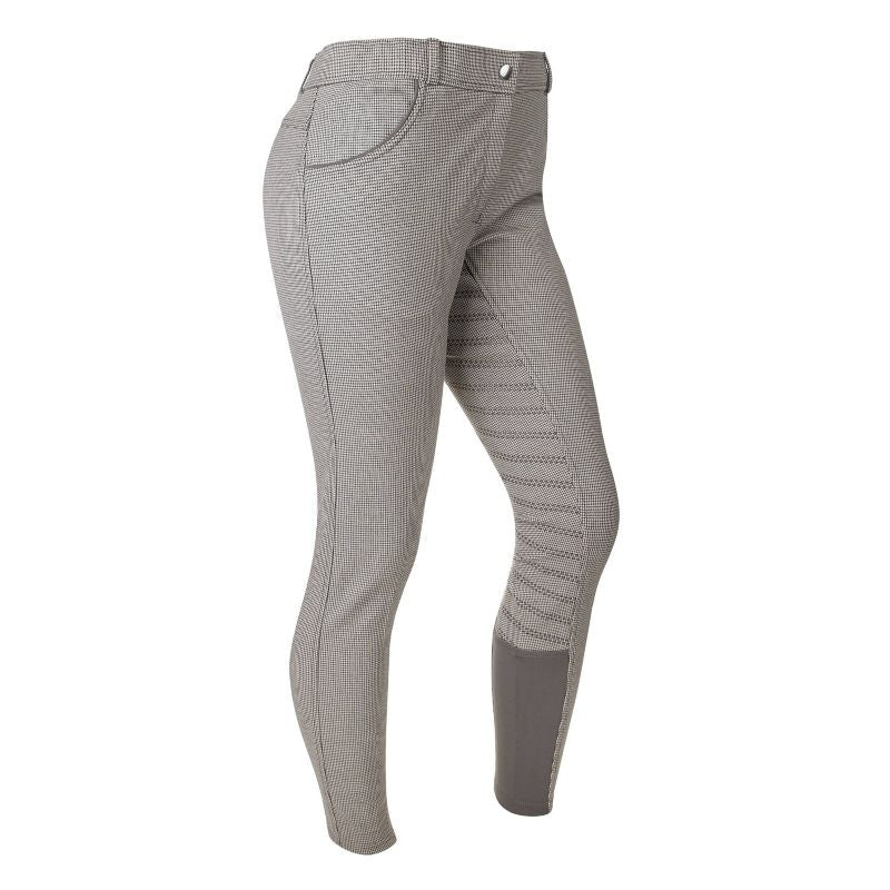 Ashley Classic Ladies FS Breeches Grey/Tan Check