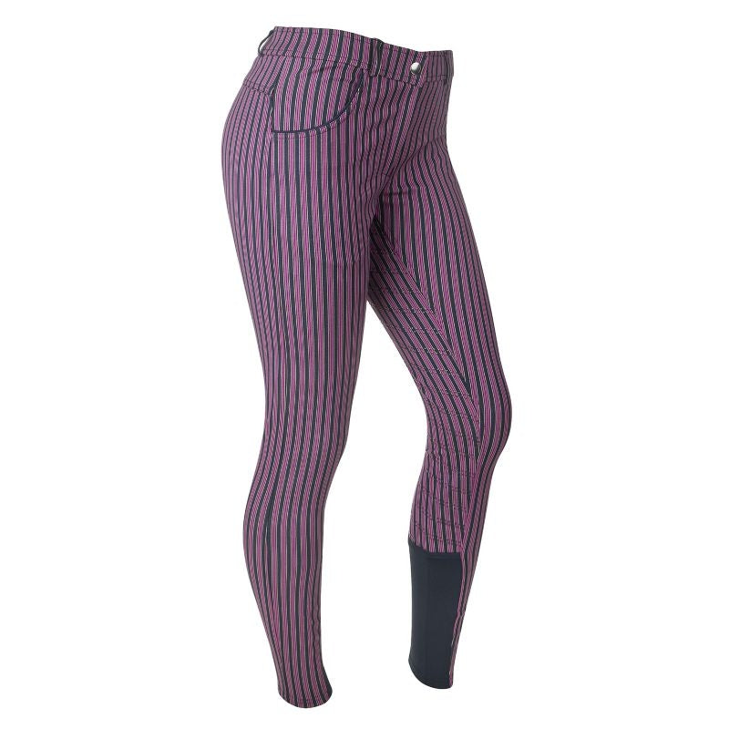 Ashley Classic Ladies FS Breeches Navy/Fuchsia