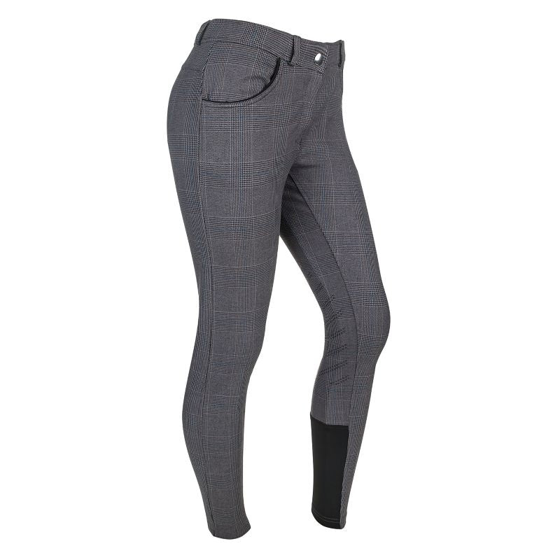 Ashley Classic Ladies KP Breeches Charcoal Plaid
