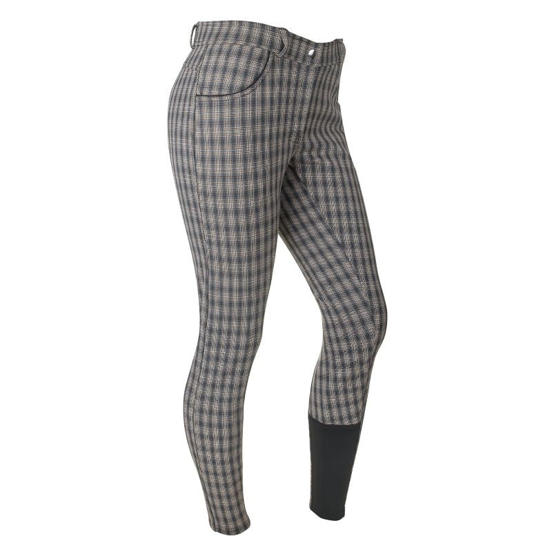 Ashley Classic Ladies KP Breeches Blue/Brown Plaid