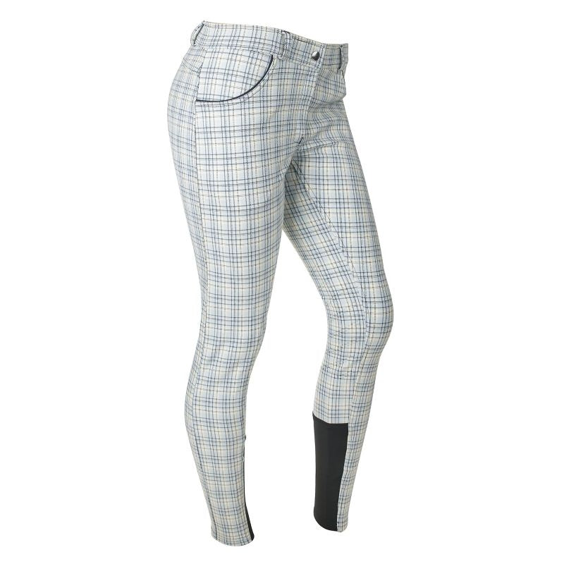 Ashley Classic Ladies KP Breeches Blue/Cream Plaid