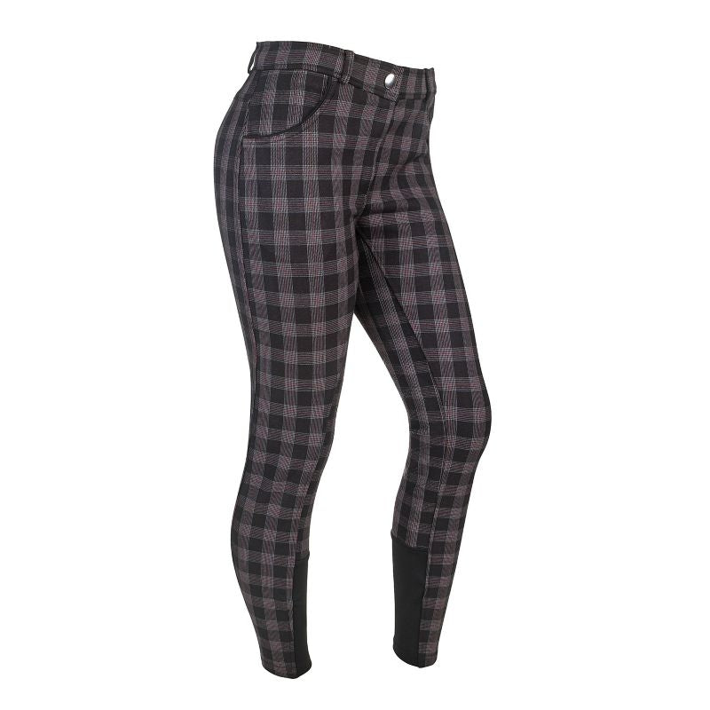 Ashley Classic Ladies KP Breeches Black/Red Plaid