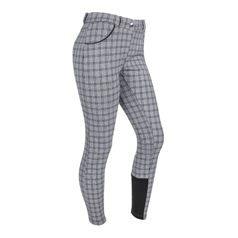 Ashley Classic Ladies KP Breeches Blue/Teal Plaid