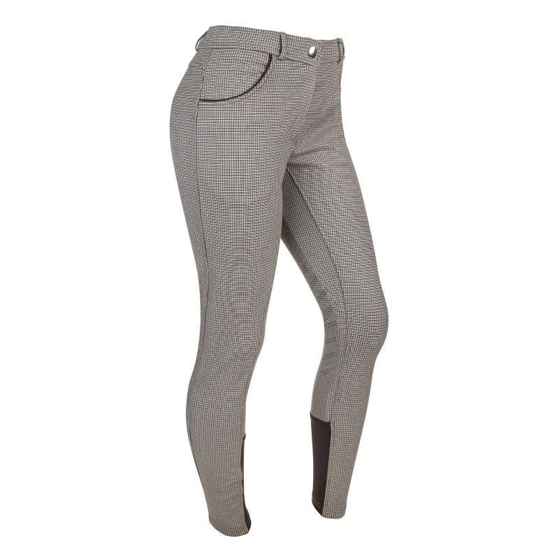 Ashley Classic Ladies KP Breeches Cream/Blue Check