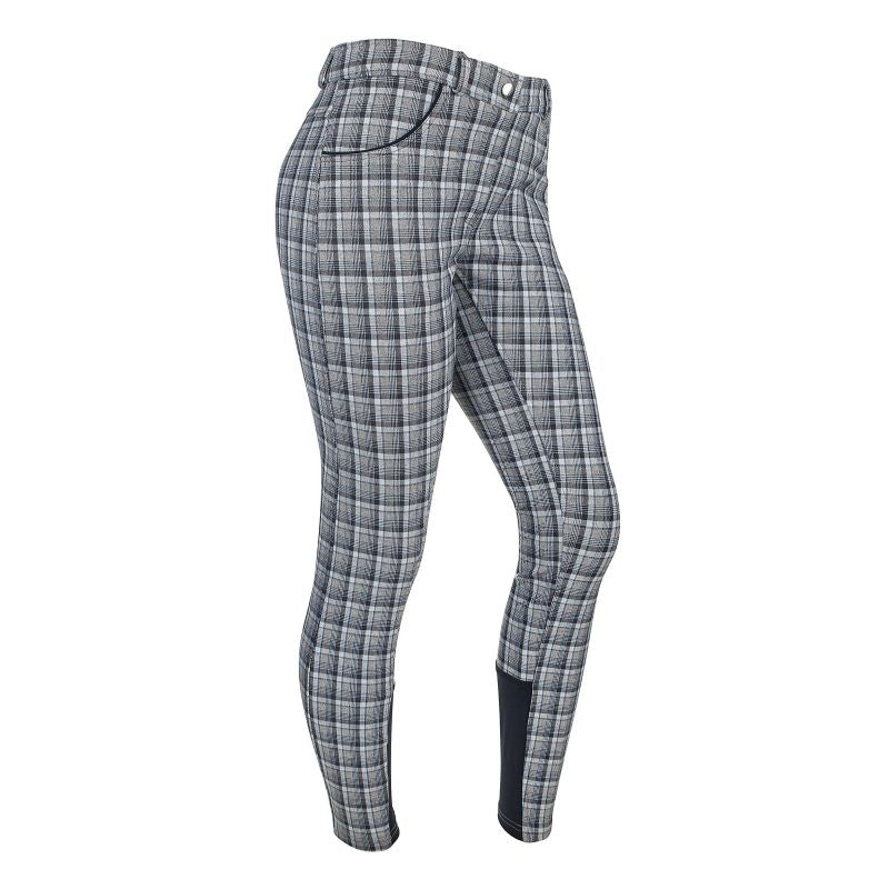 Ashley Classic Ladies KP Breeches Blue/Gray Plaid