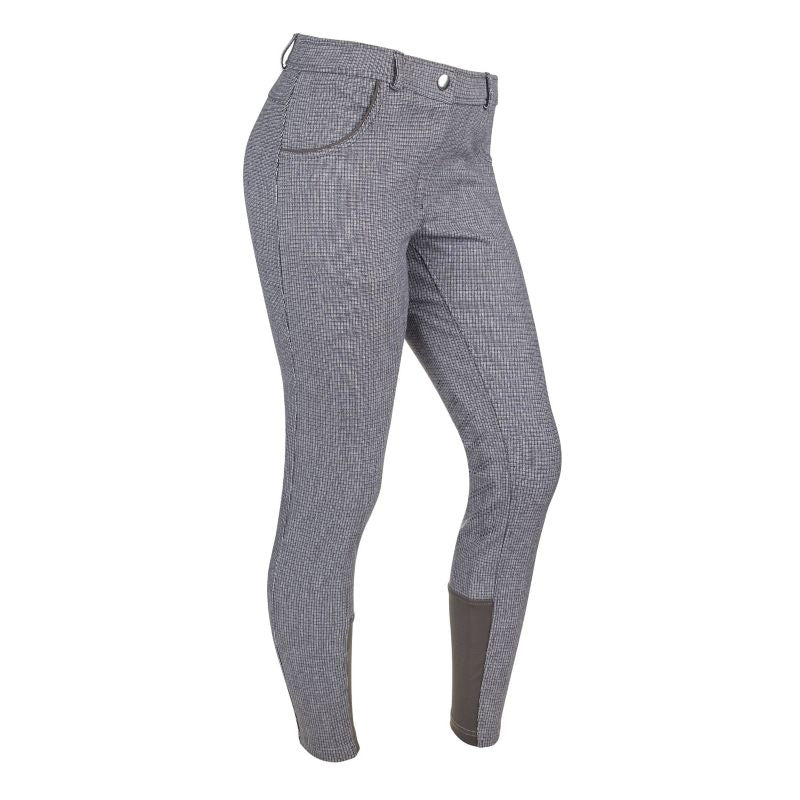 Ashley Classic Ladies KP Breeches Gray/White Check