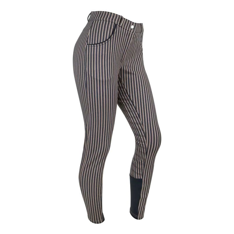 Ashley Classic Ladies KP Breeches Navy Stripe