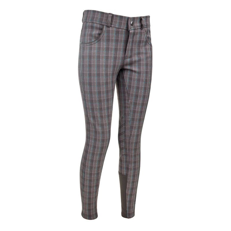 Ashley Classic Kids Knee Patch Breeches Gray/Teal