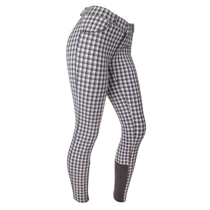 Ashley Classic Kids Knee Patch Breeches Gray/Pink