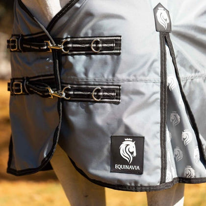 Equinavia Thunder360 Detachable Neck Mid Weight Turnout Blanket 200g
