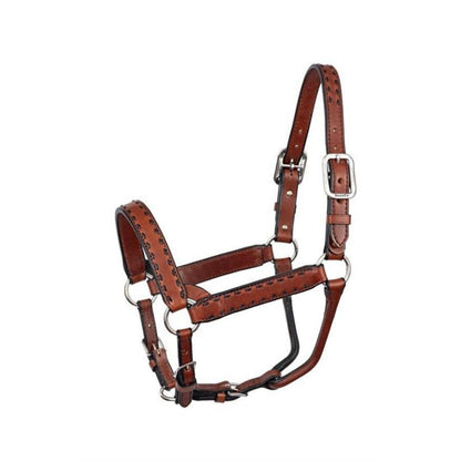 Perris Buckstitch Leather Halter