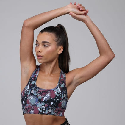 Aubrion React Sports Bra Large Abstract