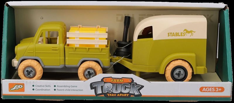Toy Truck and Horse Trailer Set