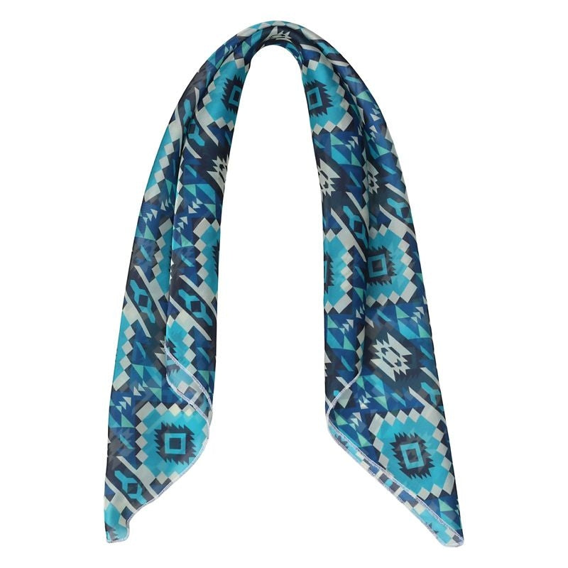 AWST Blue Aztec Wild Rag