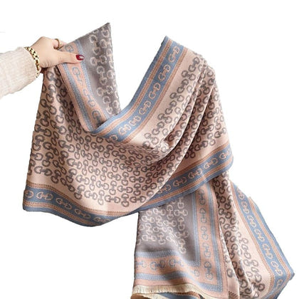 AWST Snaffle Bit Acrylic Cashmere Scarf
