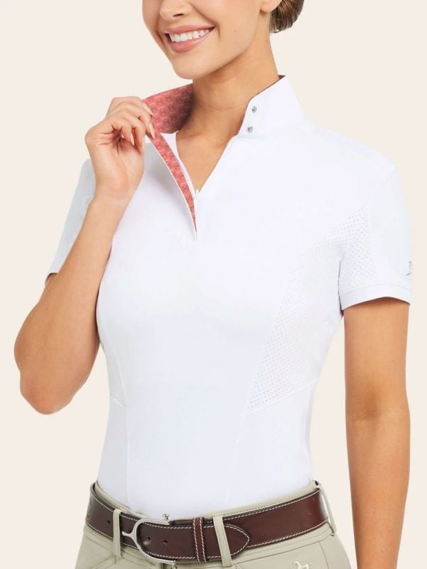R.J. Classics Brynn Show Shirt XXS Coral Bits