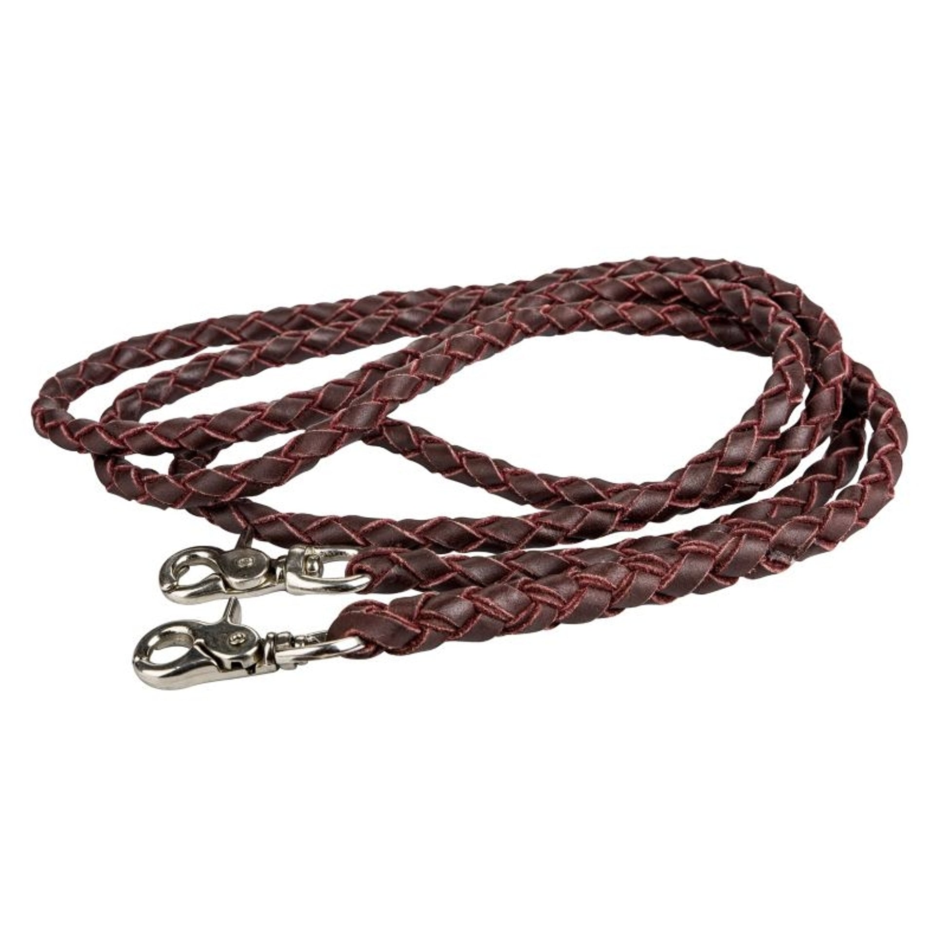 Tabelo Cherry Round Braided Reins 8ft