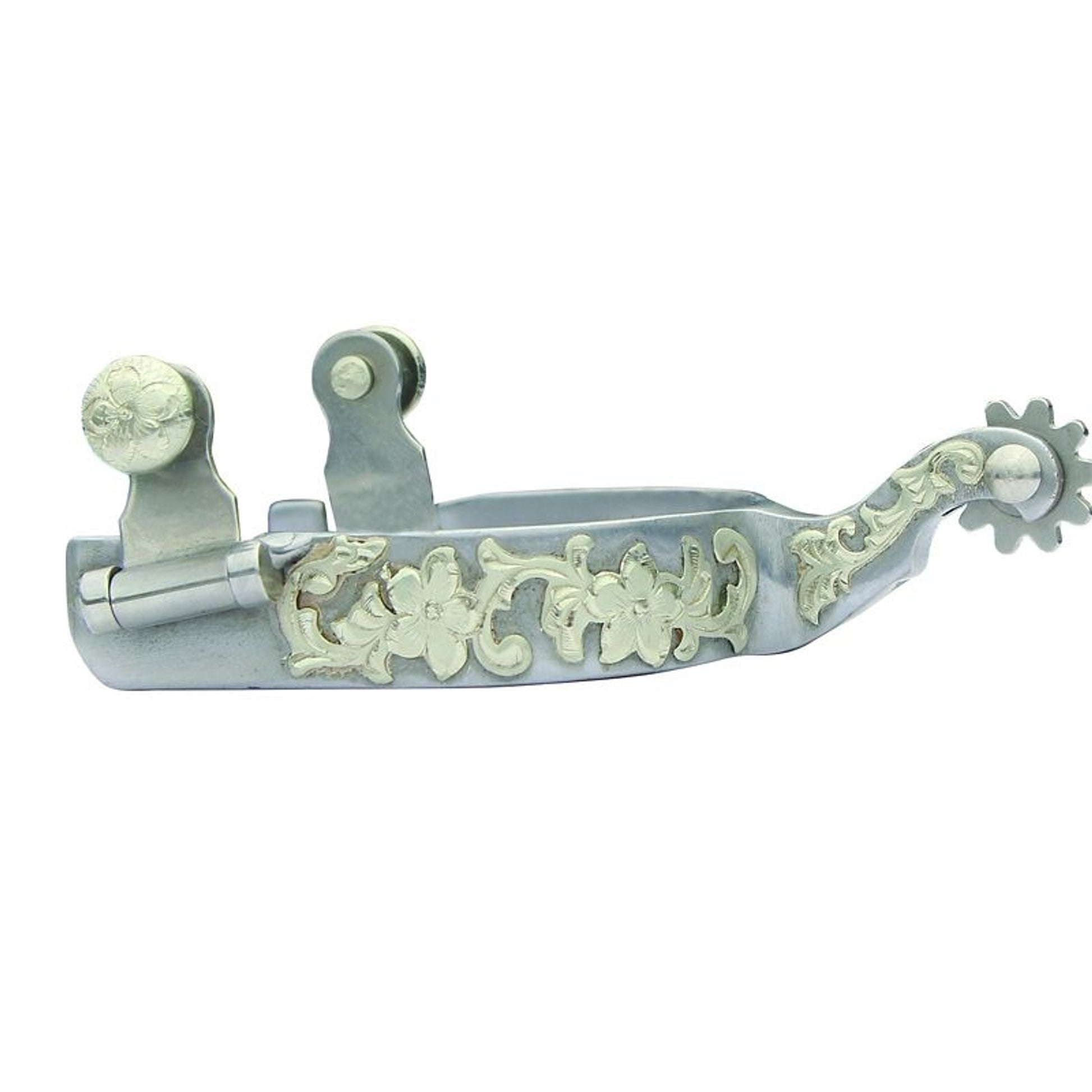 Professionals Choice Barrel Spur Floral Shank Brn