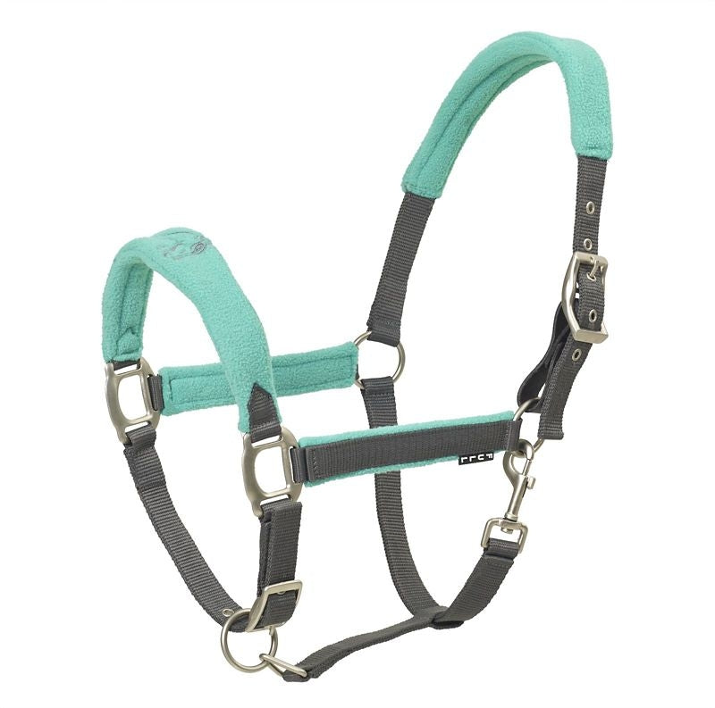 Centaur Fleece Breakaway Halter Horse Grey/Aqua