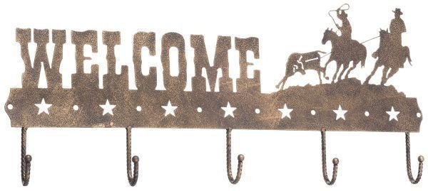 Gift Corral Welcome Sign Hook - Team RoperBk/Wh