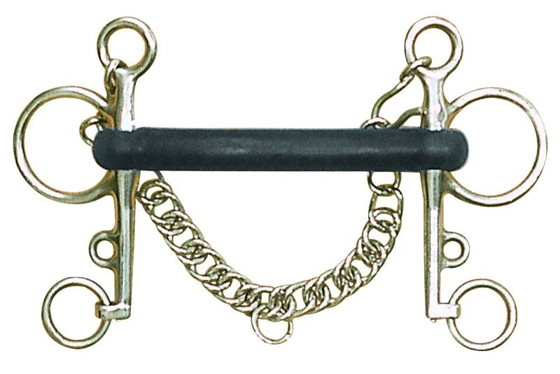 Centaur SS Hard Rubber Mullen Mouth Pelham