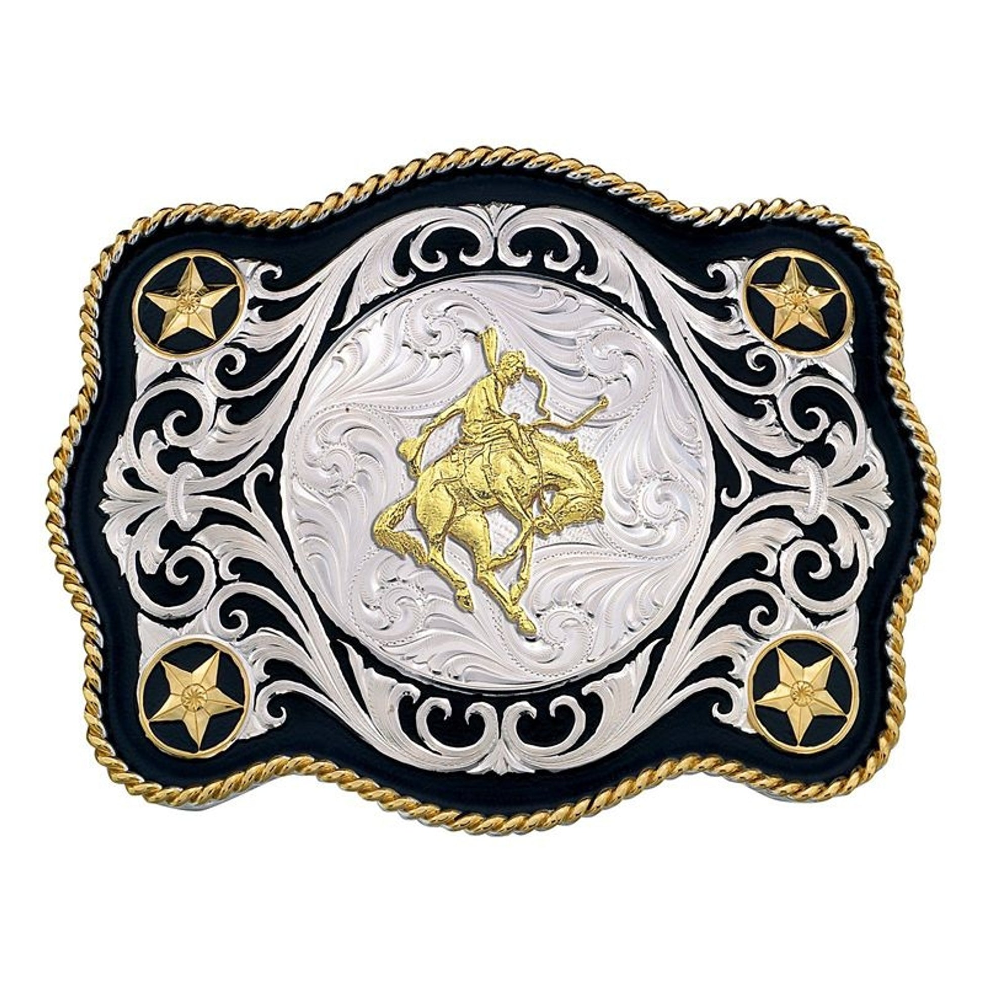 Sheridan Style Western Belt Buckle/Bronc Rider Br