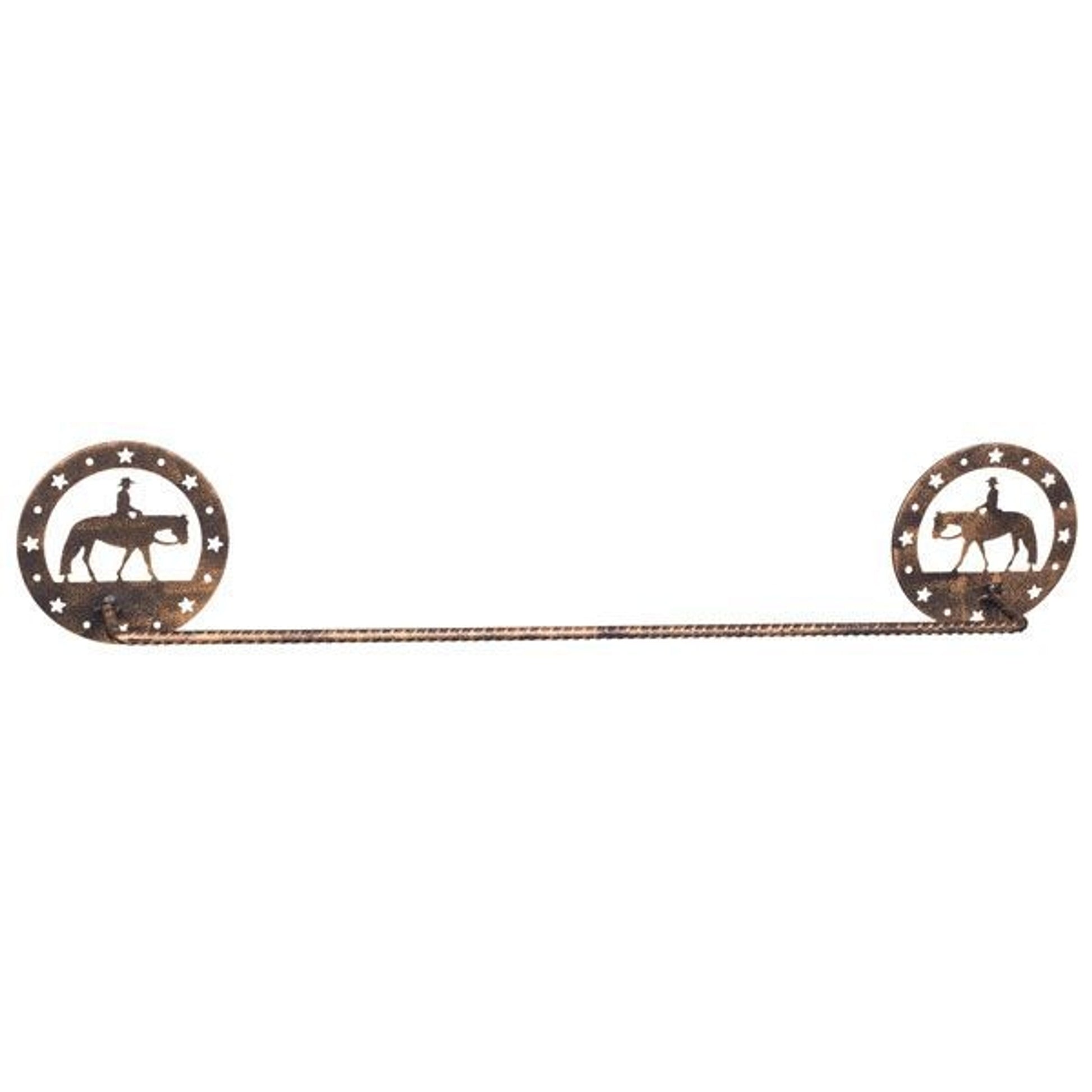 Gift Corral Towel Bar - Western PleasureBk/Wh