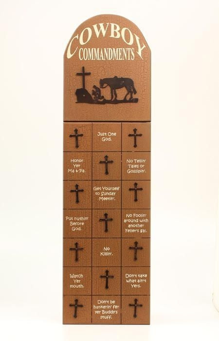 Western Moments Cowboy Commandments