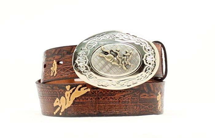 Nocona Youth Embroidered Rodeo Belt/Buckle 18