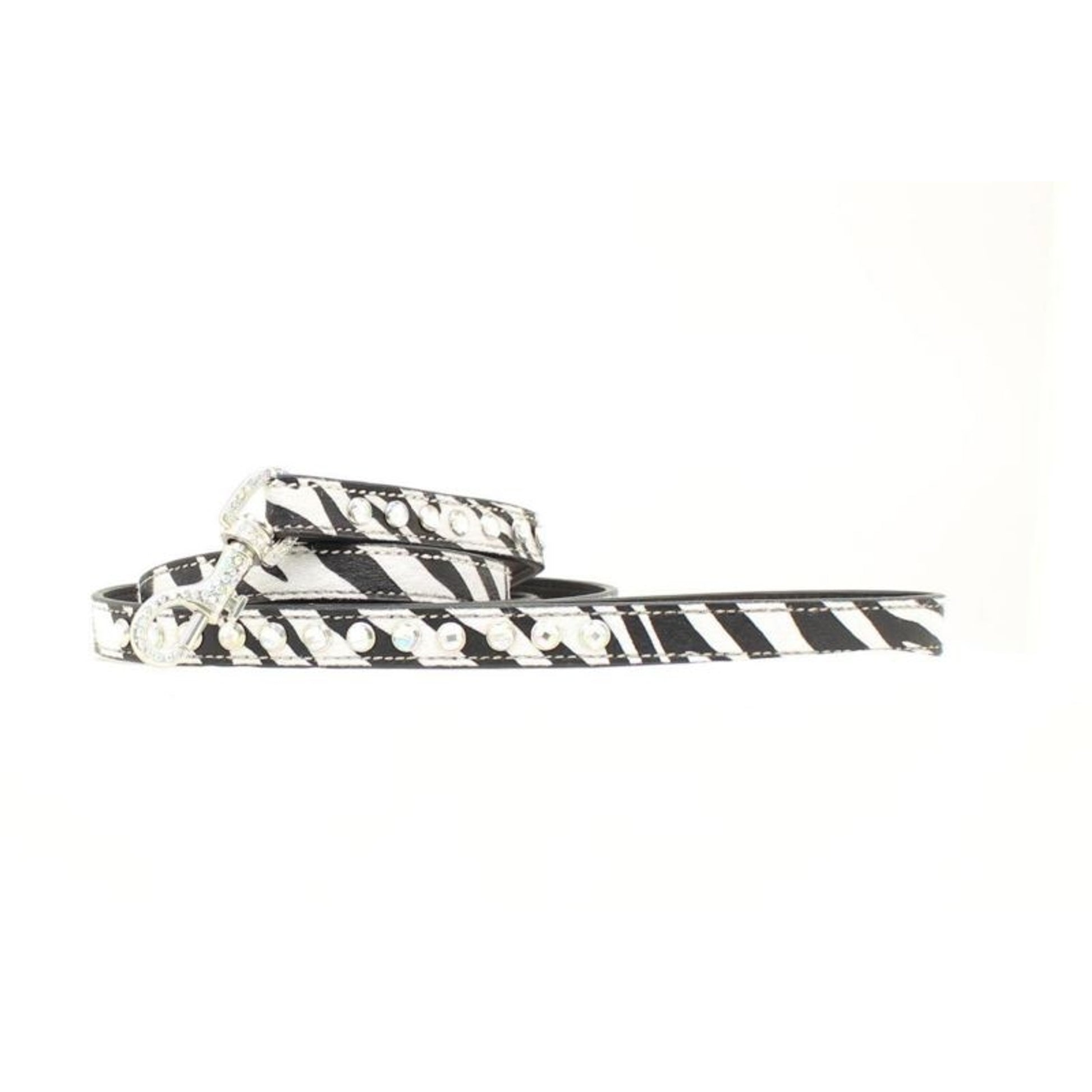 Blazin Roxx Blinged Leash 6ft Zebra