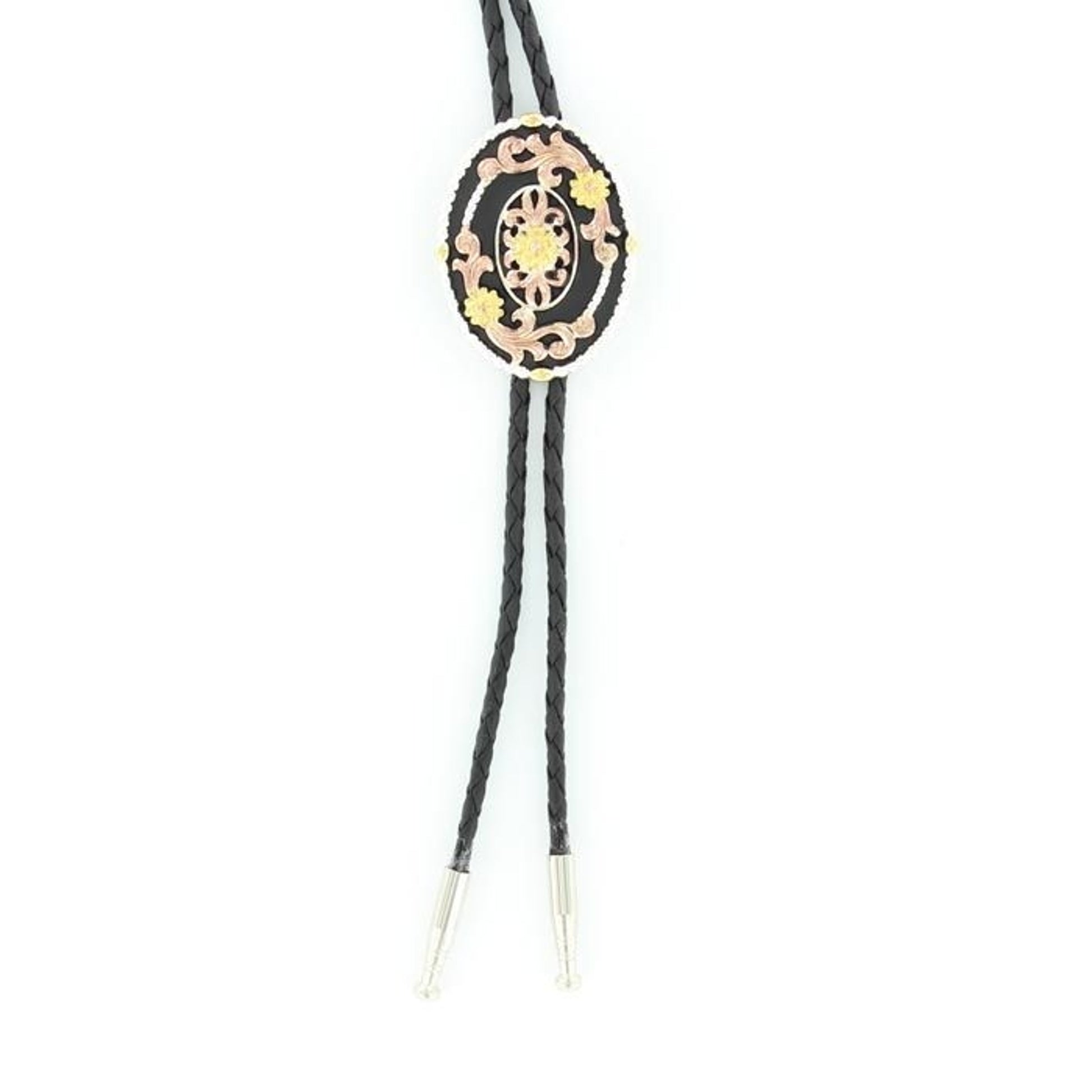 Double S Oval Tri-Color Bolo