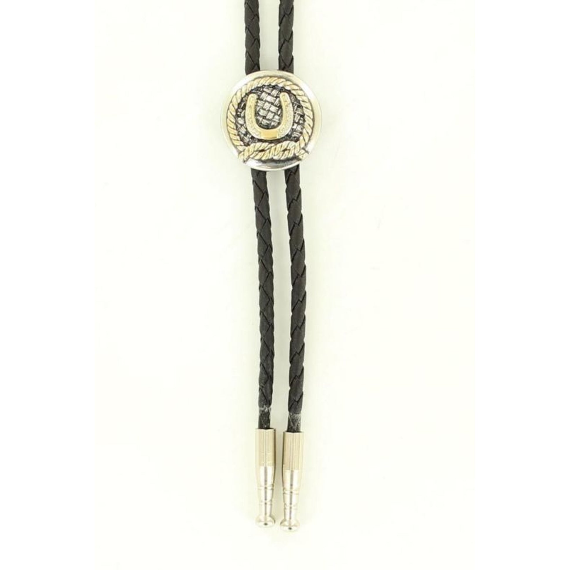 Double S Boys Round Horseshoe Bolo