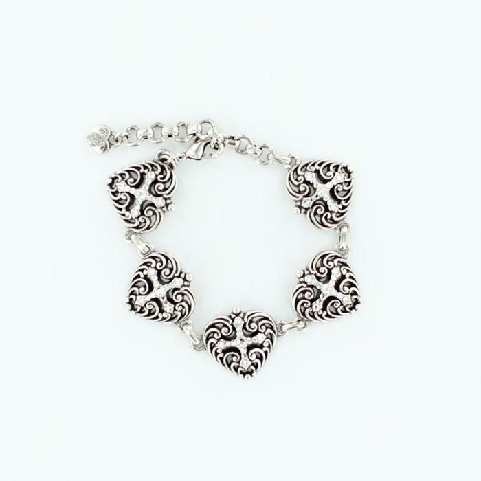 Blazin Roxx Heart Filigree Bracelet