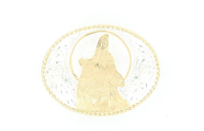 Crumine Howling Wolf Buckle 3 x 4