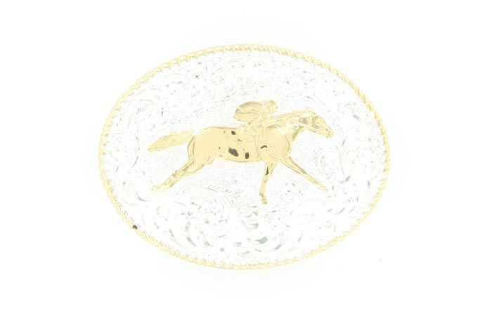 Crumine Mens Race Horse Buckle 3.5 x 4.5