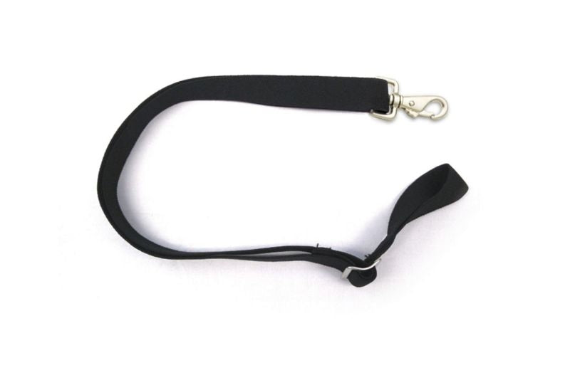 Adjust Elastic Leg Strap/Push Snap/LoopEndBk/Wh
