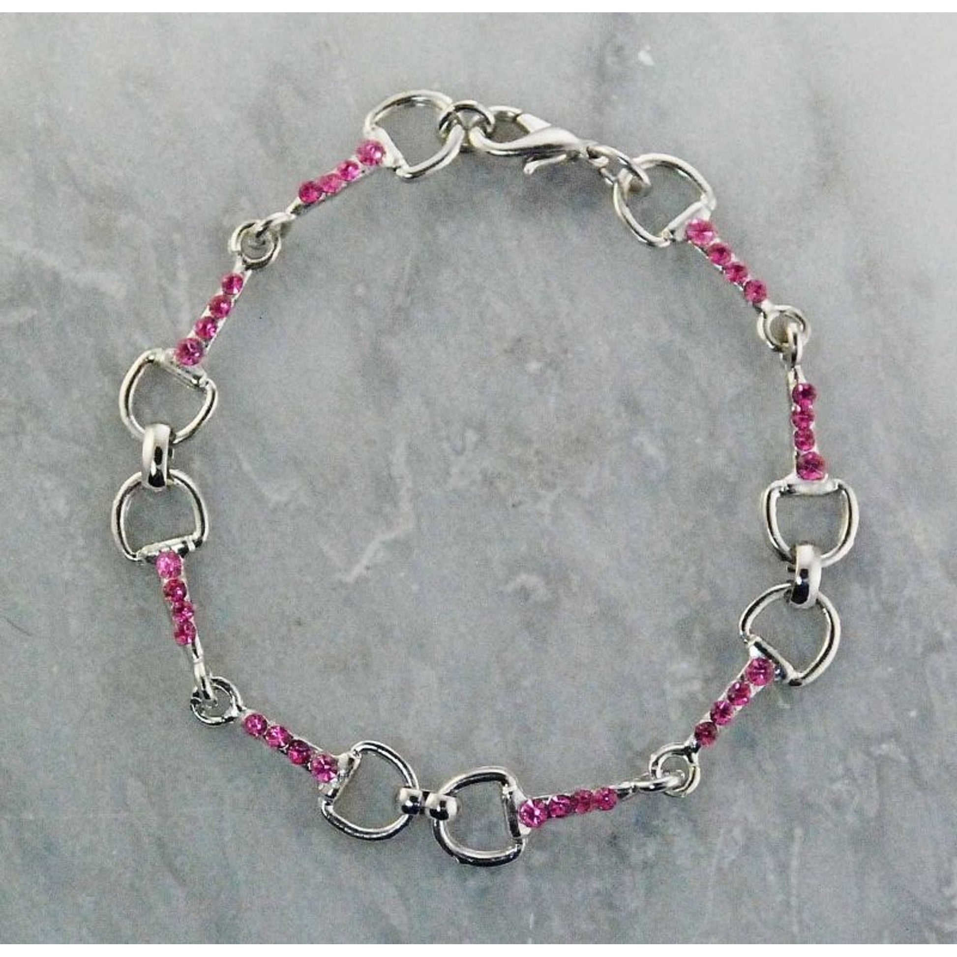 Finishing Touch Snaffle Bit Bracelet Pink