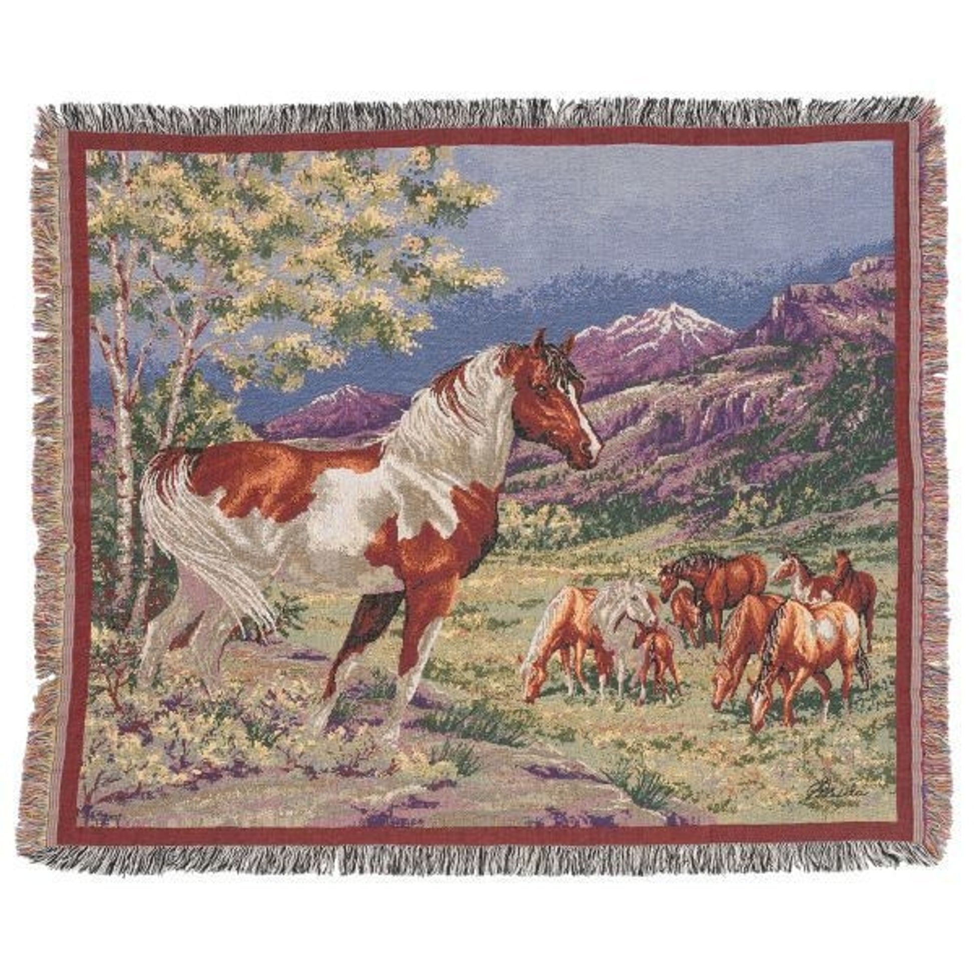 Gift Corral Throw 50 x 60 Bk/Wh