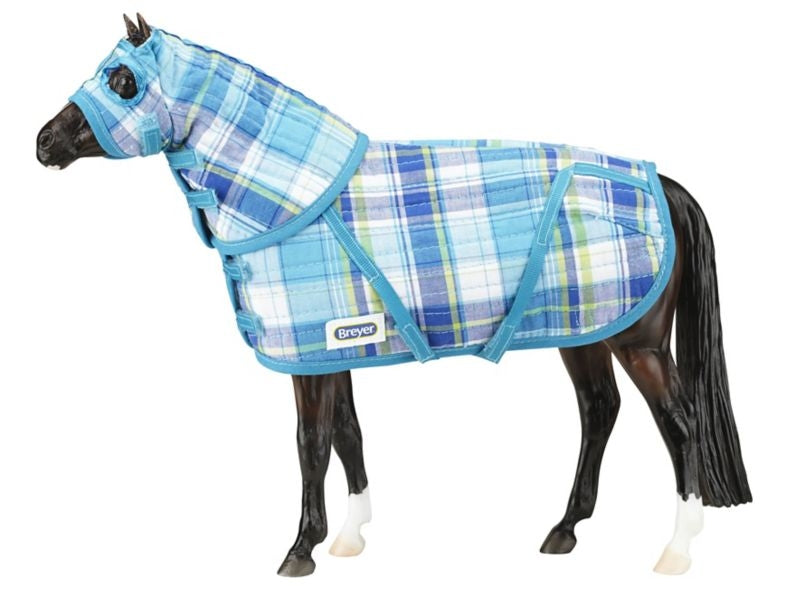 Breyer Trad Series Quilted Blanket/Hood Set Steel