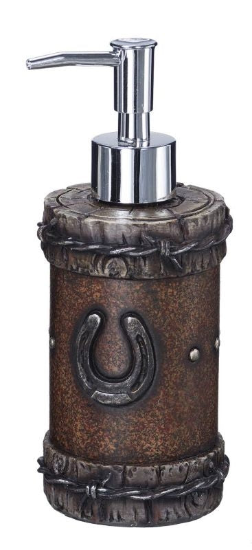 Gift Corral Soap Pump HorseshoeBk/Wh