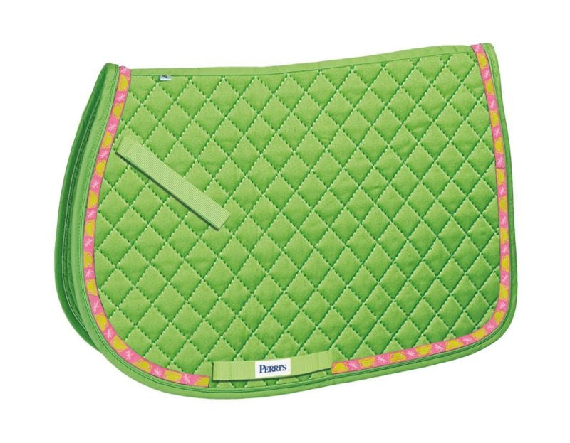 Perris Pony Saddle Pad With Ribbon Trim Pony