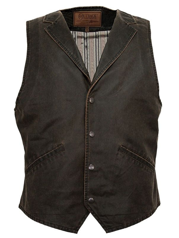 Outback Trading Arkansas Vest Large Brown