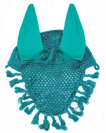 Horse Fare Crochet Ear Net with Tassels