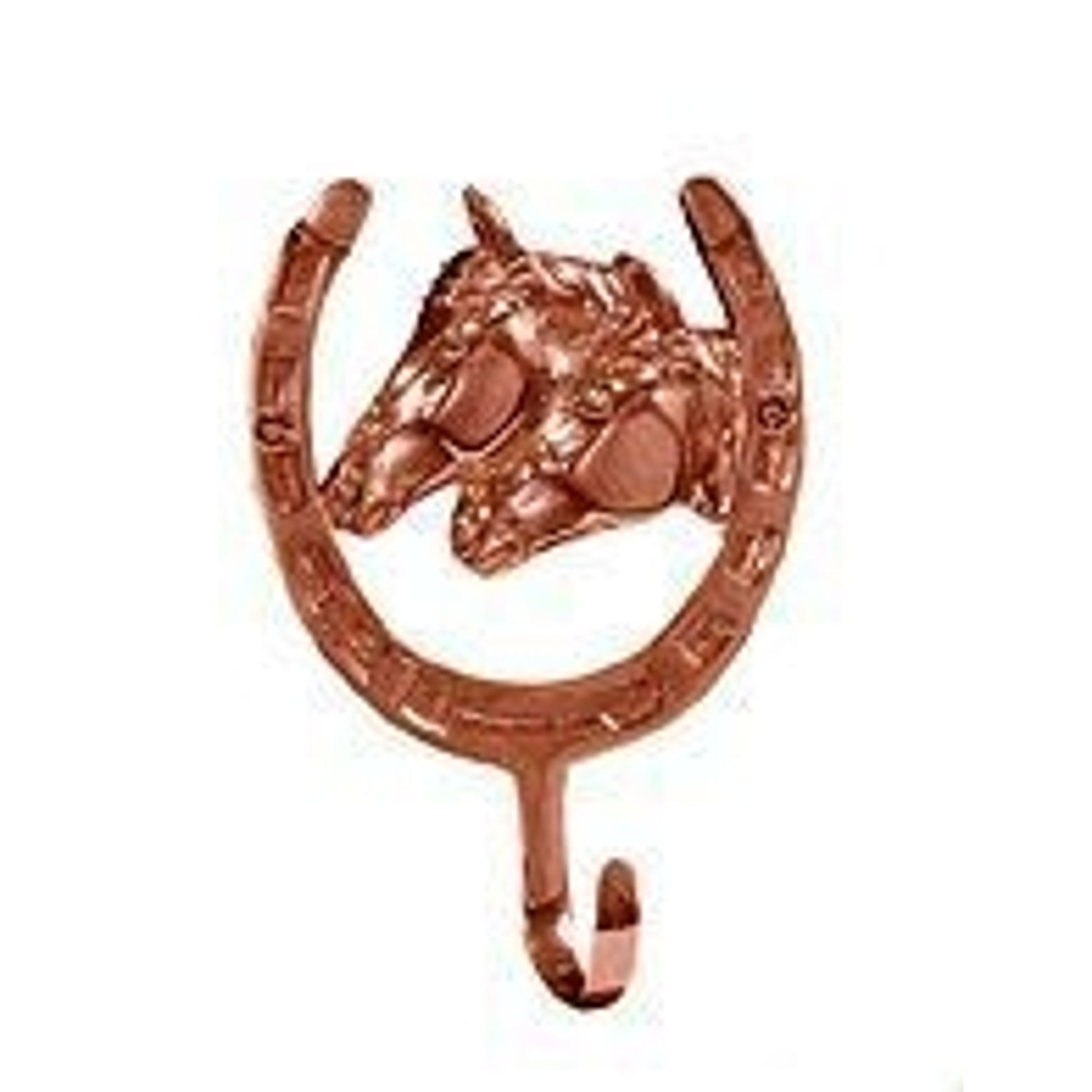 Horse Fare Copper 2 Horse Head Profile Hook